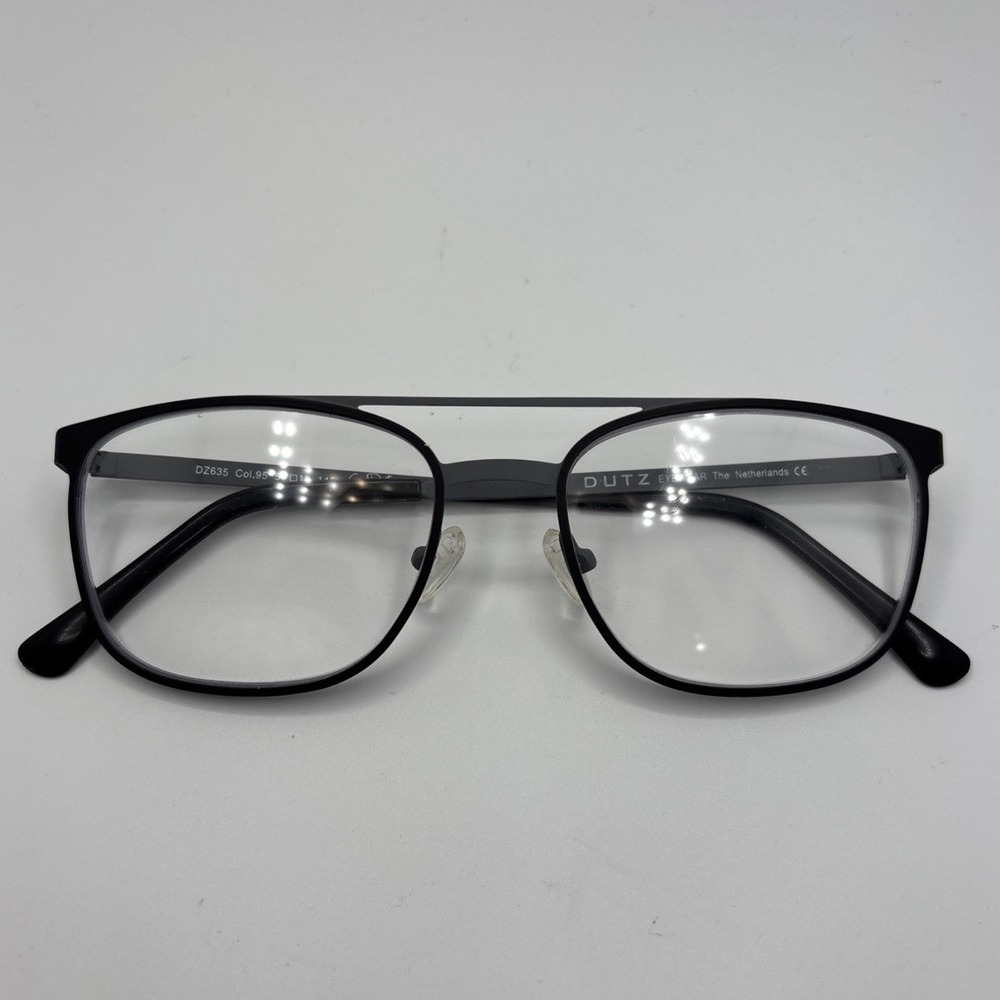 DUTZ DZ 635 COL. 95 BLACK GUNMETAL AUTHENTIC FRAMES EYEGLASSES 54-18-145 #042